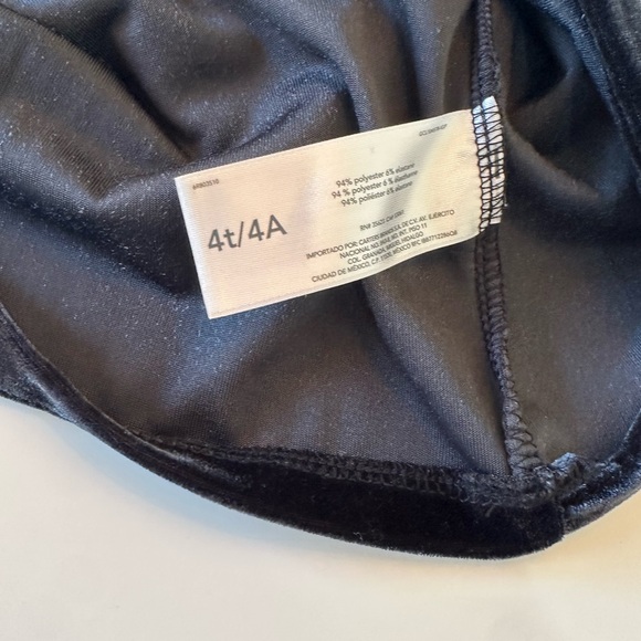 5/$25 Carter’s black velvet tank dress - Picture 4 of 4